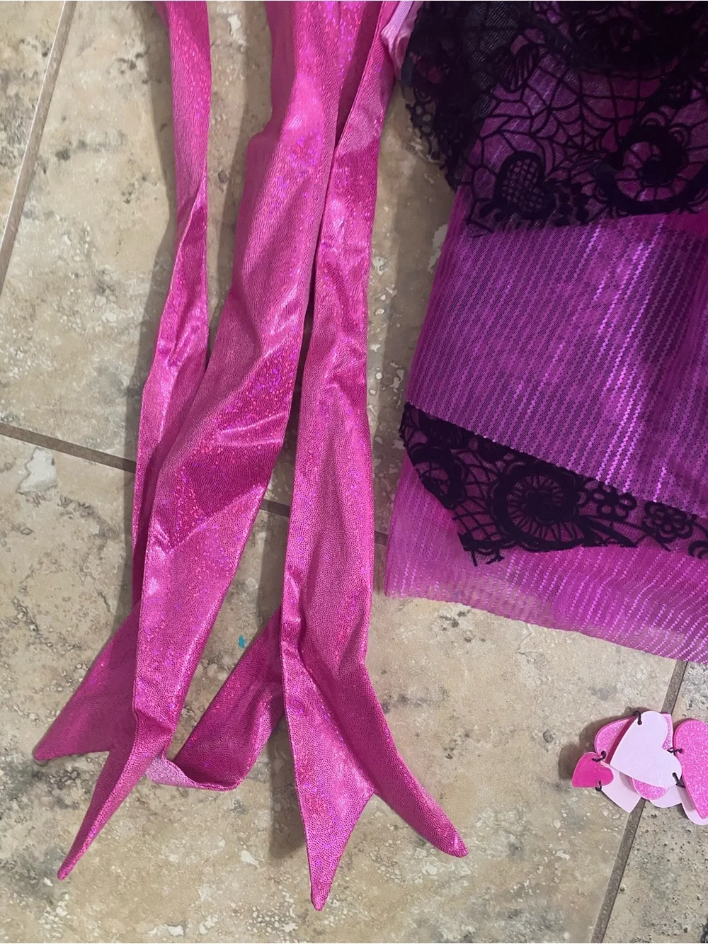 Monster High Kids Draculaura Monster Ball Girls Pink Lace Halloween Costume L